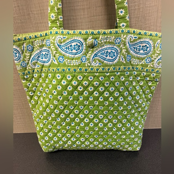 Green Vera Bradley Tote Bag - Picture 2 of 6